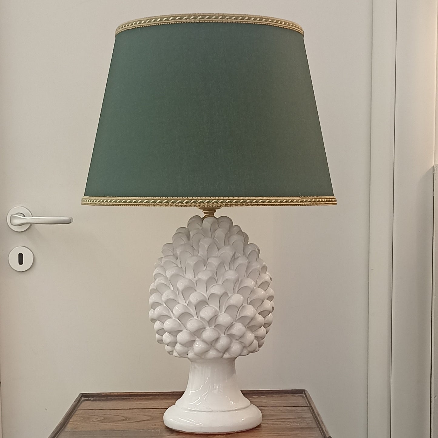 Ceramic Pine Cone Lamp