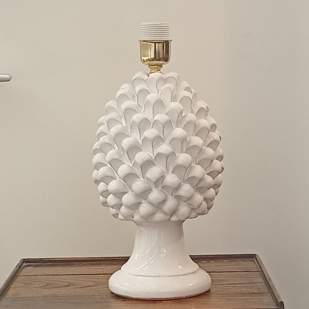 Ceramic Pine Cone Lamp