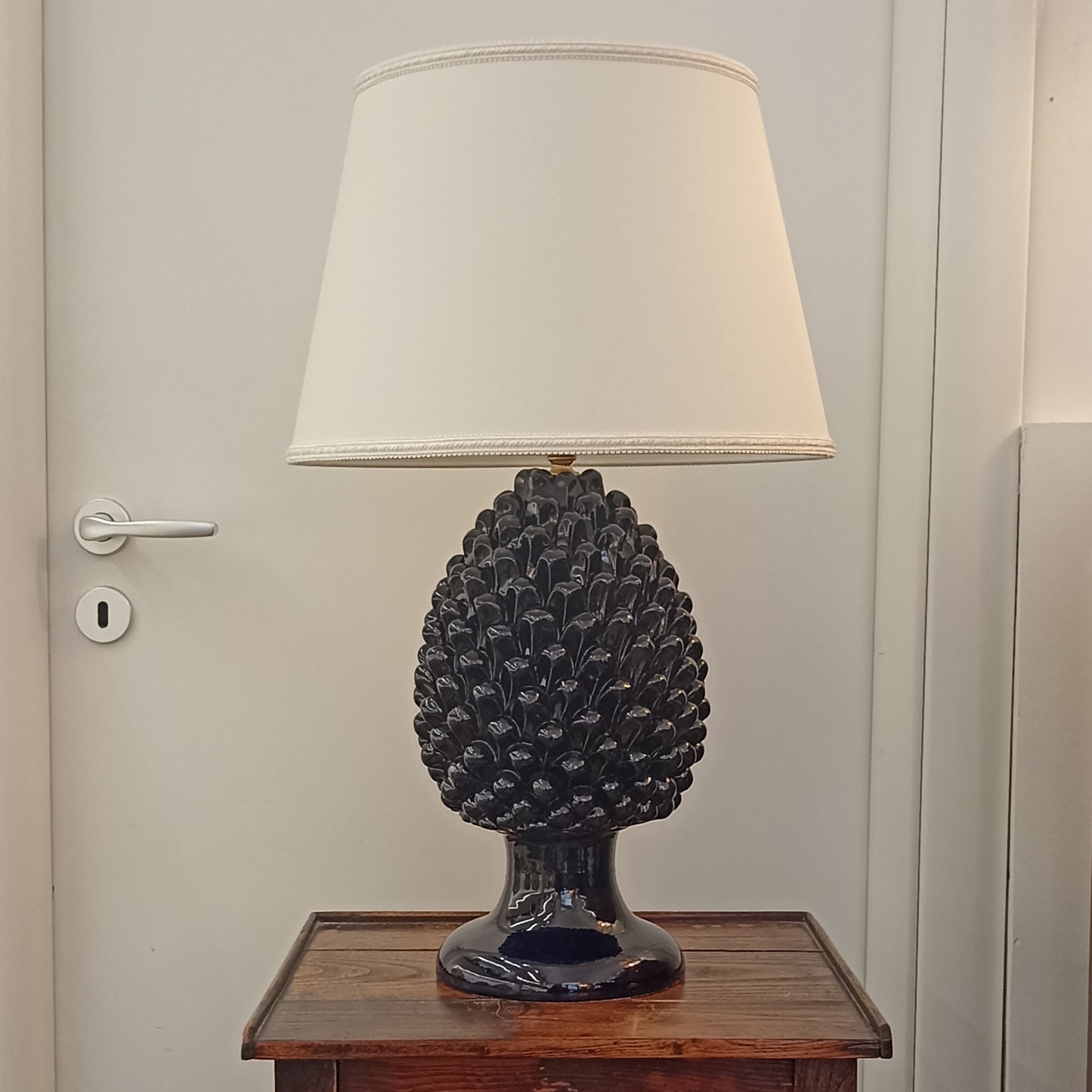 Ceramic Pine Cone Lamp