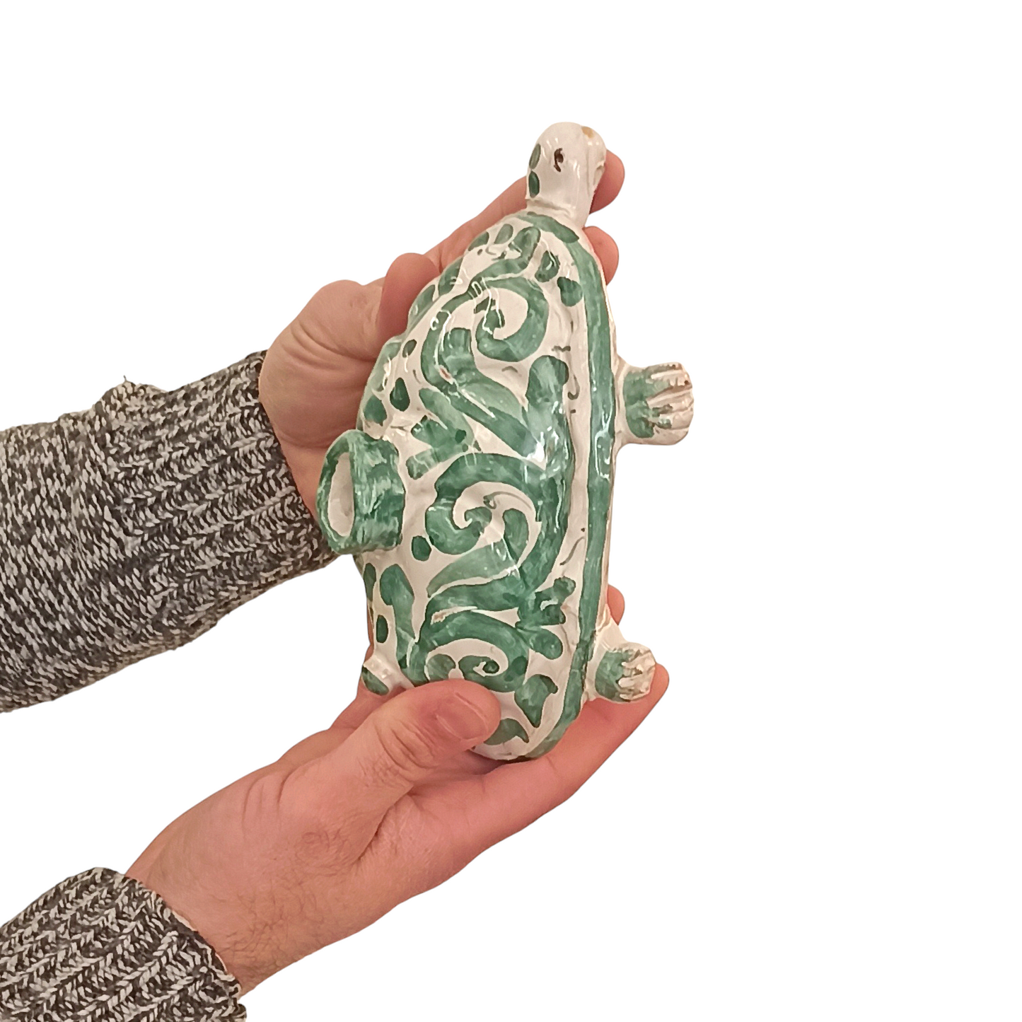 decorated ceramic turtle