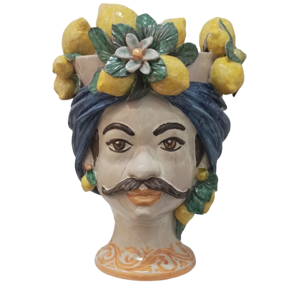 Sicilian Ceramic moor's head Caltagirone