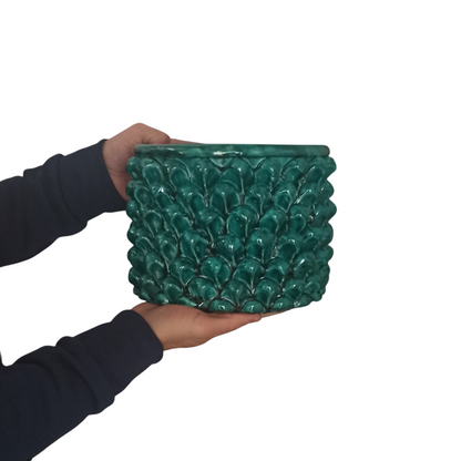 Green ceramic pine cone shop online